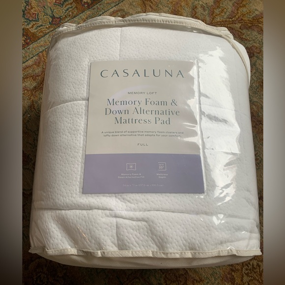 Casaluna Bedding Memory Foam Down Alternative Mattress Pad Poshmark